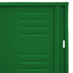 Locker metálico dual chico - 4 puertas verde